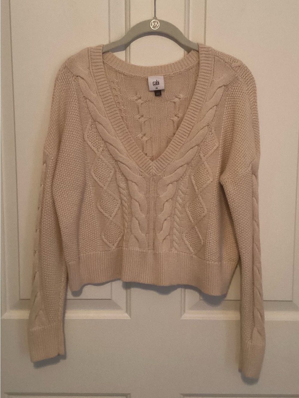 CAbi 5636 Cropped Cable Pullover